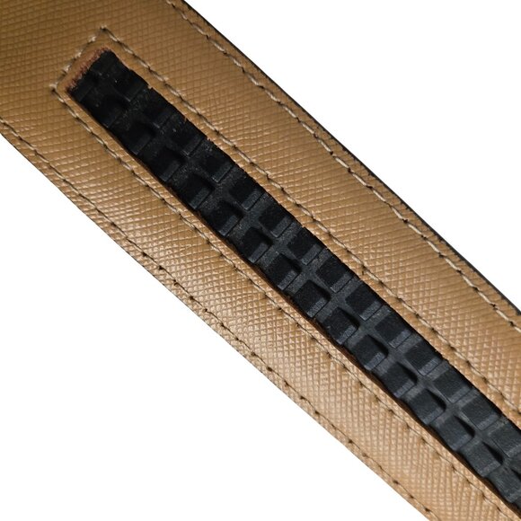 Mens Vintage PIERRE CARDIN Dress Belt Adjustable Ratchet Buckle Silver SZ 29-35" - Picture 11 of 15